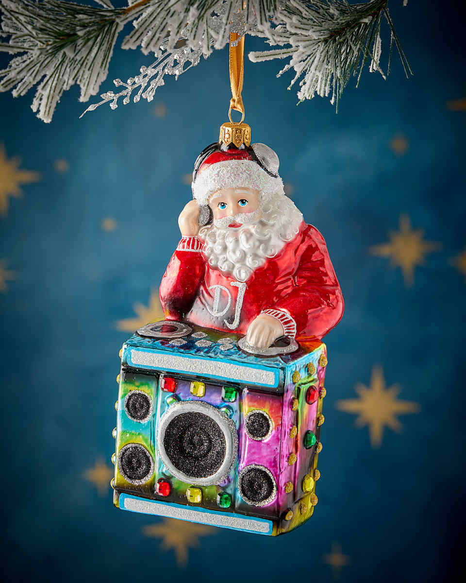 DJ Santa II Christmas Ornament